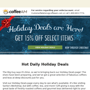 Announcing the Holiday Deals Page!