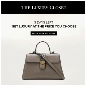 3 Days To Get Luxury On Discount!