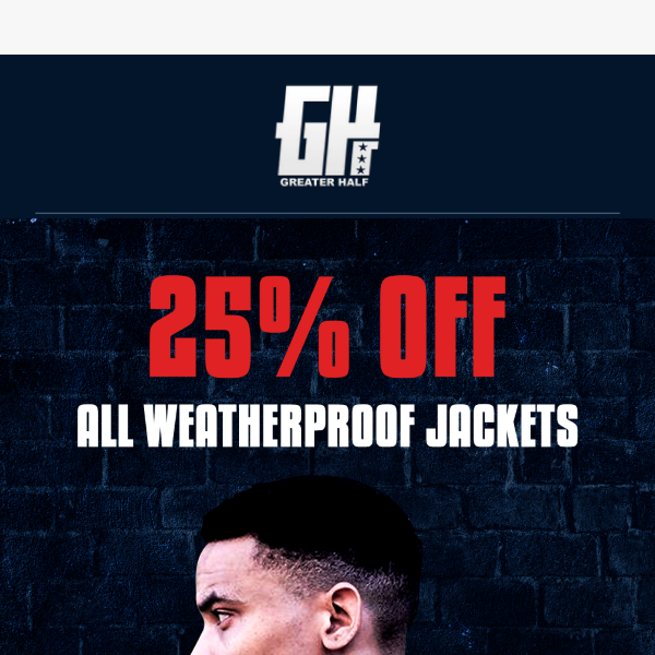 All Jackets Now 25% OFF