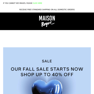 our fall SALE start NOW! 💙