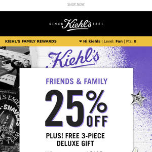 👋 Hi Kiehl's, 25% Off Sitewide is Still On!