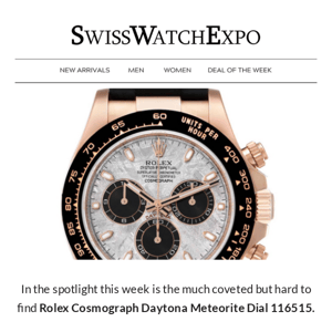 Rare Rolex Daytona Meteorite Dial in Everose Gold