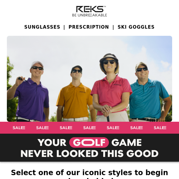 Save $25 On TRIVEX® Golf Sunglasses 🌞