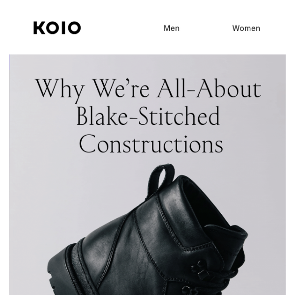 What’s a Blake-stitched boot?