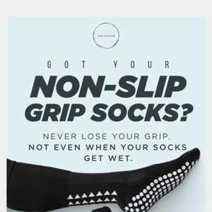 💪 Never Slip, Even With Wet Socks!