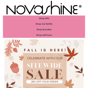 Fall is finally here and we're celebrating with a SITEWIDE SALE!