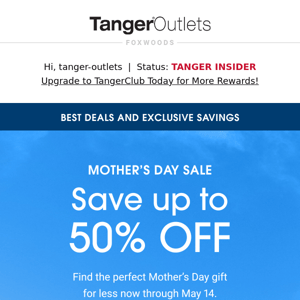 Starts Today: Save 50% on Gifts