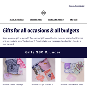 Gifts $60 & Under 🎁