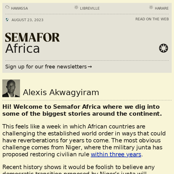 🟡 Abiy’s Amhara challenge, BRICS expansion, Gabon decides
