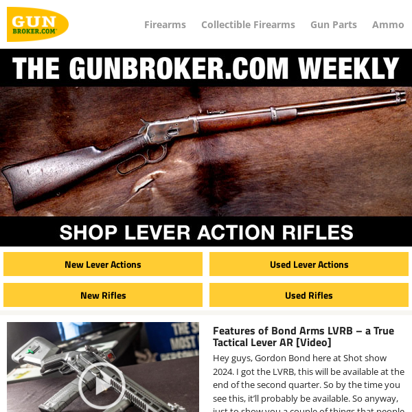 New 2024 Lever Action Rifles: Henry Supreme, Bond Arms LVRB, SW Model 1854 & More!