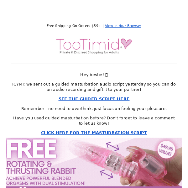 🐰 Complimentary Thrusting Rabbit & Anal 101!