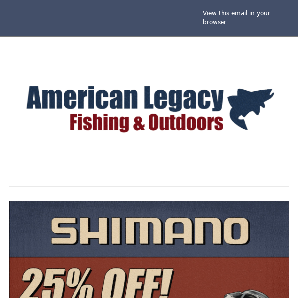 25% Off Shimano Metanium DC While Supplies Last!