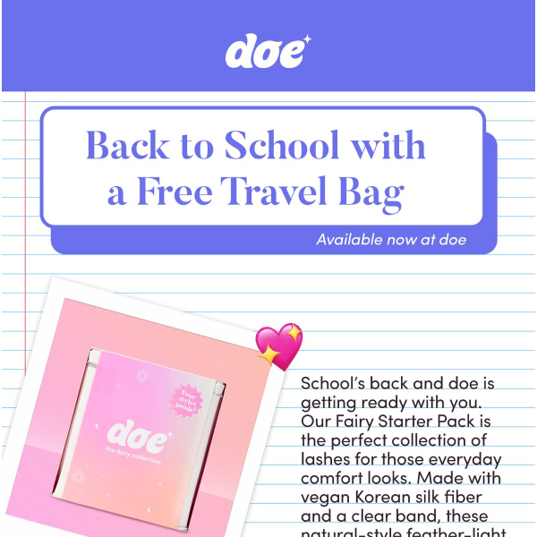 Back to School with a Free Travel Bag