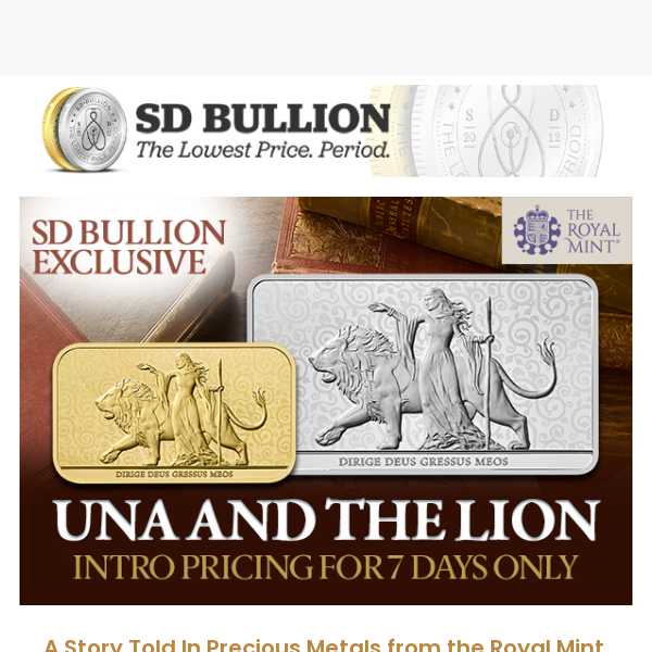 🇬🇧 SD EXCLUSIVE - Una and the Lion from the Royal Mint