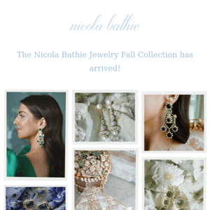 The Nicola Bathie Jewelry Fall Collection has arrived!