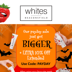 Shop Our PAYDAY Sale! 👻