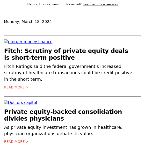 Fitch: Private equity scrutiny a short-term positive