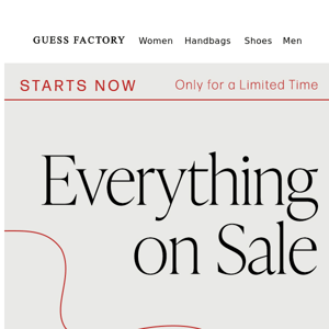 Starts Now: Everything on Sale + Gift