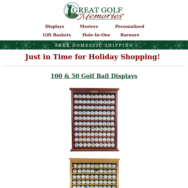 Top Selling Golf Ball Displays Are Back in Stock!!