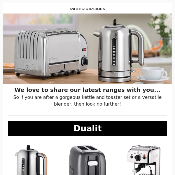 Introducing... Dualit, Magimix and Nespresso 🤩