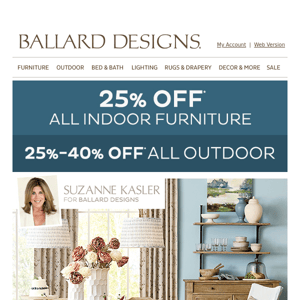 Stunning furniture = 25% off