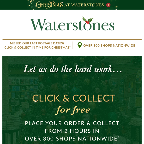 Get Christmas Wrapped Up With Waterstones
