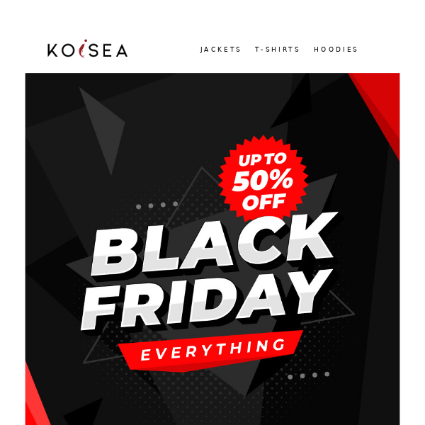 [KOISEA] Black Friday Sale Starts Now | Up to 50% OFF!