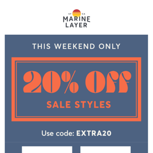 Extra 20% off is here (!)