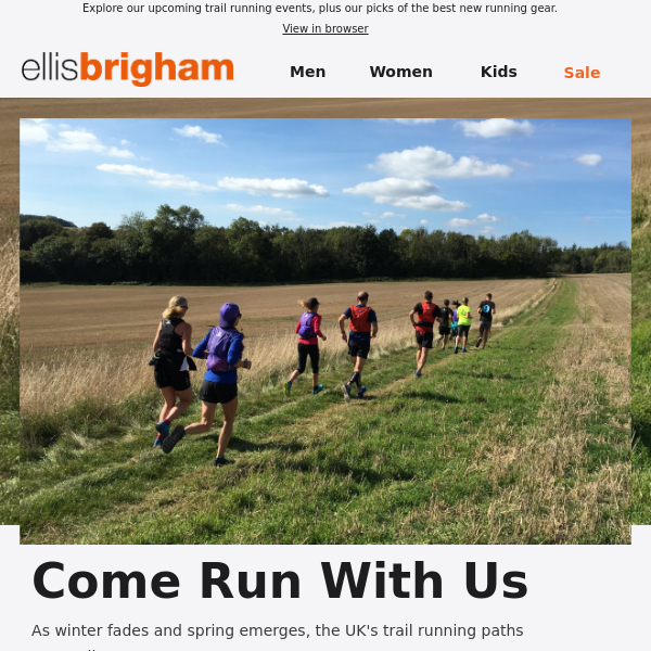 Trail Running  Ellis Brigham