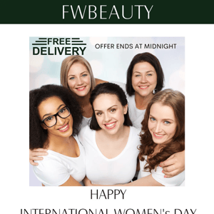 Celebrating Women Everywhere + Free UK Delivery Ends Tonight!