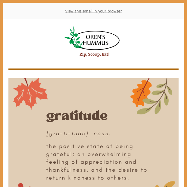 With Gratitude