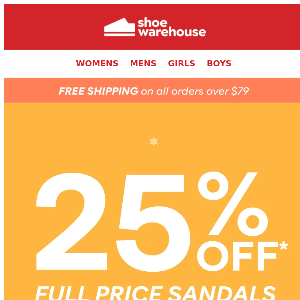 25% off Sandals