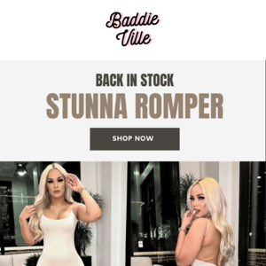 [RESTOCK🔥] The head-turning Stunna Romper!
