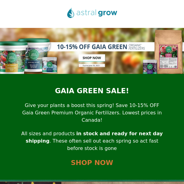 GAIA GREEN Sale - Save on all Gaia Green Organic Fertilizers