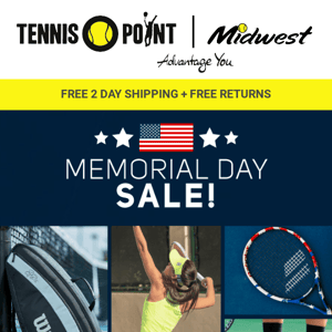 EARLY ACCESS: Memorial Day Tennis Sale Up To 75% Off!🇺🇸 