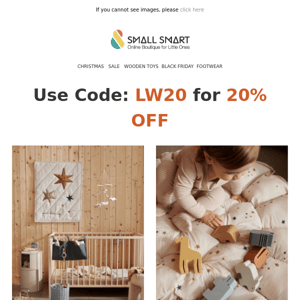 New Year, New Savings: 20% Off Leiwood Collection! 🧸