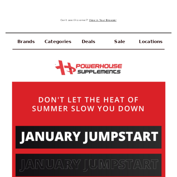 Get a fresh start in the new year with our January jumpstart 🔥