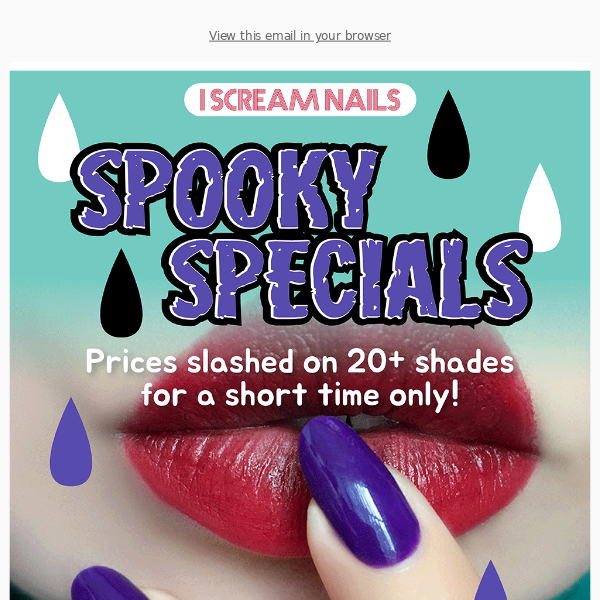 ENDS 2NITE! Get our spooky specials b4 they get you!!!!