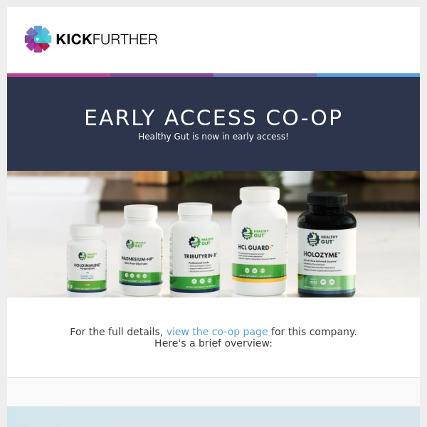Early Access Co-Op: Healthy Gut is offering 2.04% profit in 1.2 months.