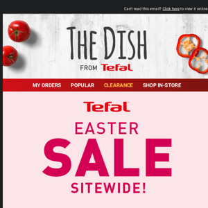 Tefal UK, it's all about you this weekend!
