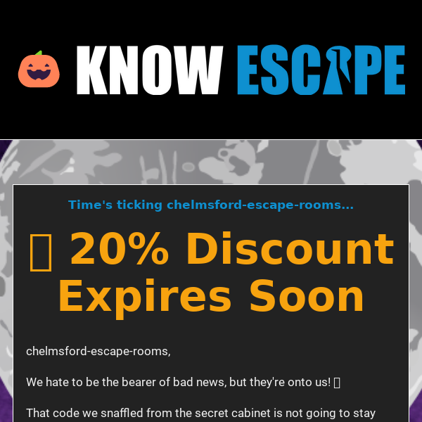 Chelmsford Escape Rooms Your 🛒 20% Discount Expires Soon