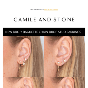 Just Landed: Baguette Chain Drop Earrings ✨