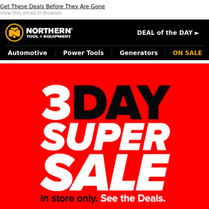 LAST CHANCE: 3 Day Super Sale Ends Tonight!