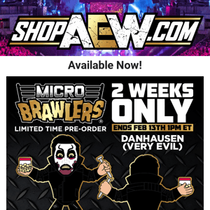 🦷 New AEW Micro Brawler Available Now!