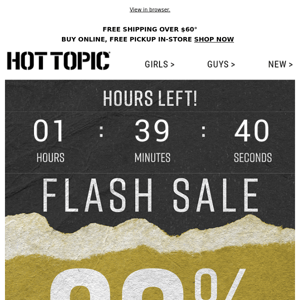 Hours left for 30% OFF