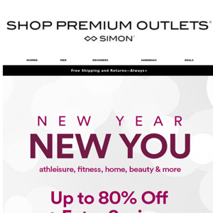 NEW YEAR, NEW YOU ~ Up to Extra 30% Off