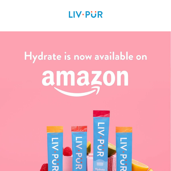 Hydrate is now available on Amazon ✨