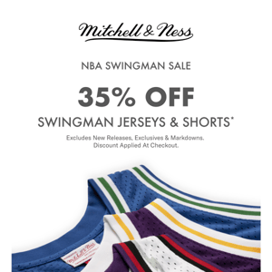 NBA Swingman Sale | 35% Off Jerseys & Shorts!