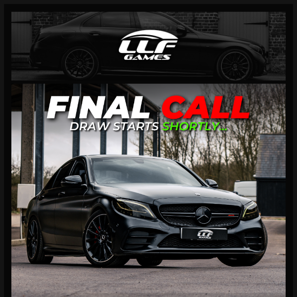 ⏰ Are you 3hrs away from WINNING this 475bhp C43 AMG for Just 59p?