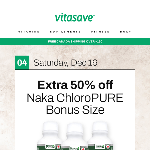 50% OFF ChloroPURE bottles!